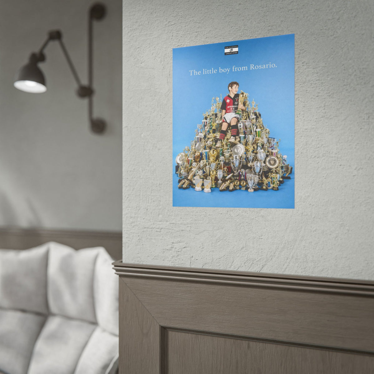 The Little Boy from Rosario Poster | Lionel Messi Football Wall Art