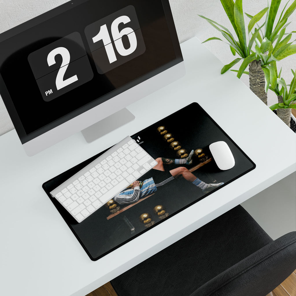 Still Undisputed Desk Mat — Retro Athletic Lounge Gaming/Work Mouse Pad