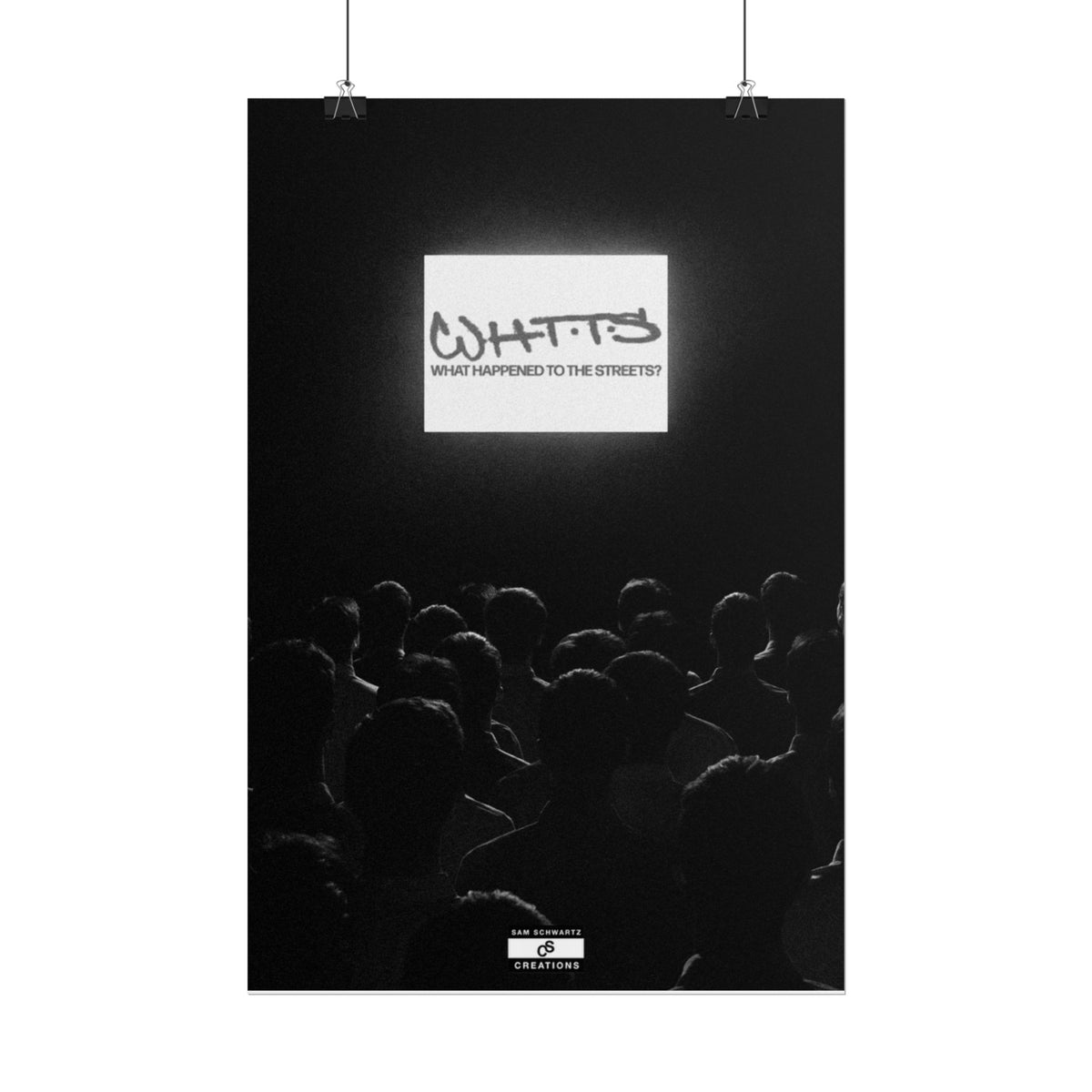 Street Crowd Poster | Underground Hip-Hop Wall Art
