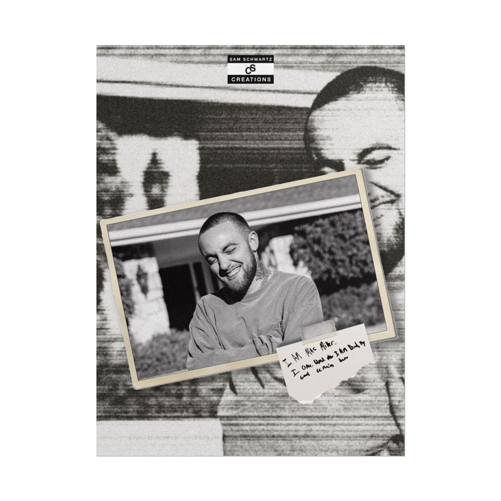 I Am Mac Miller Poster | Memorial Hip-Hop Wall Art