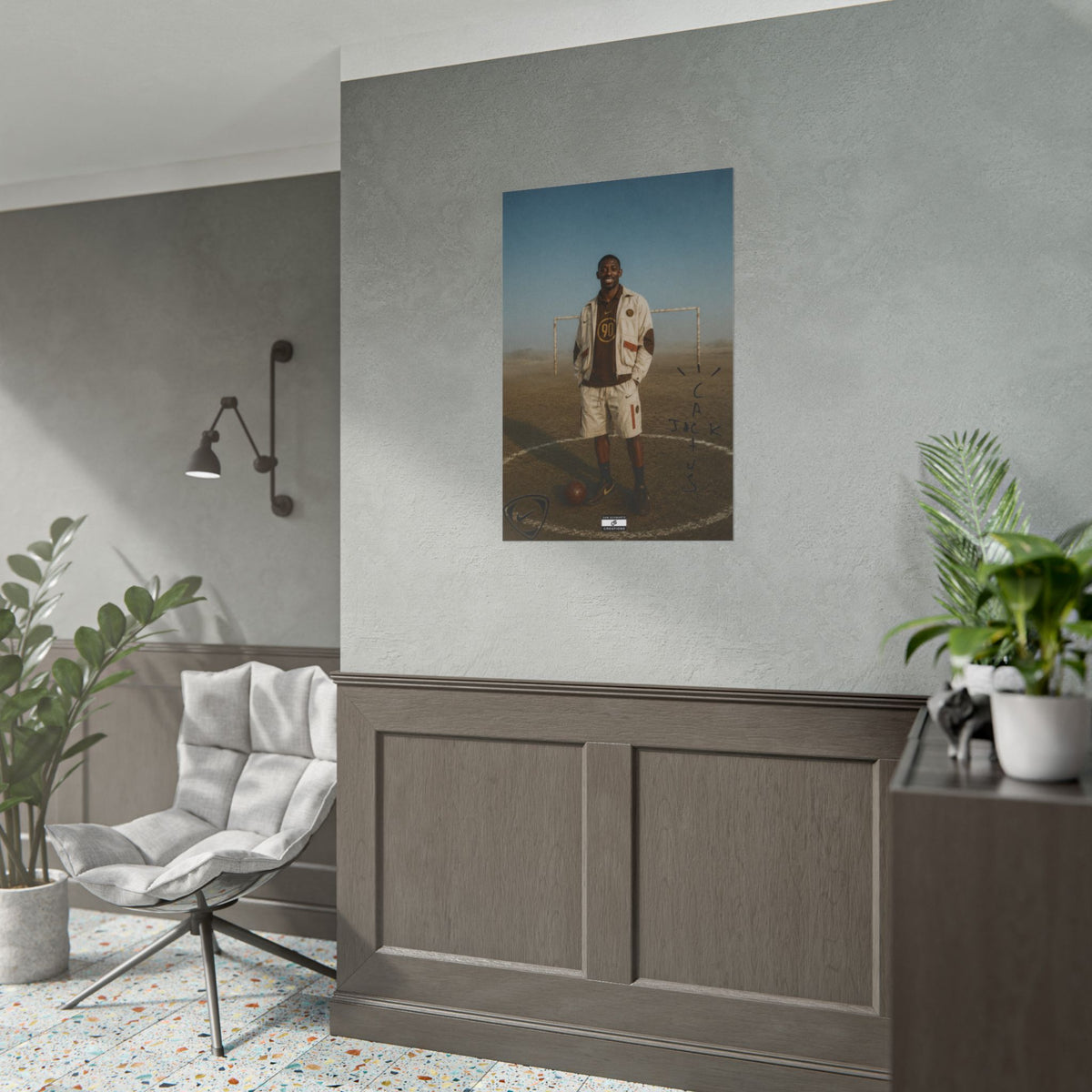 Cactus Jack 90 Poster | Ousmane Dembélé Football Wall Art
