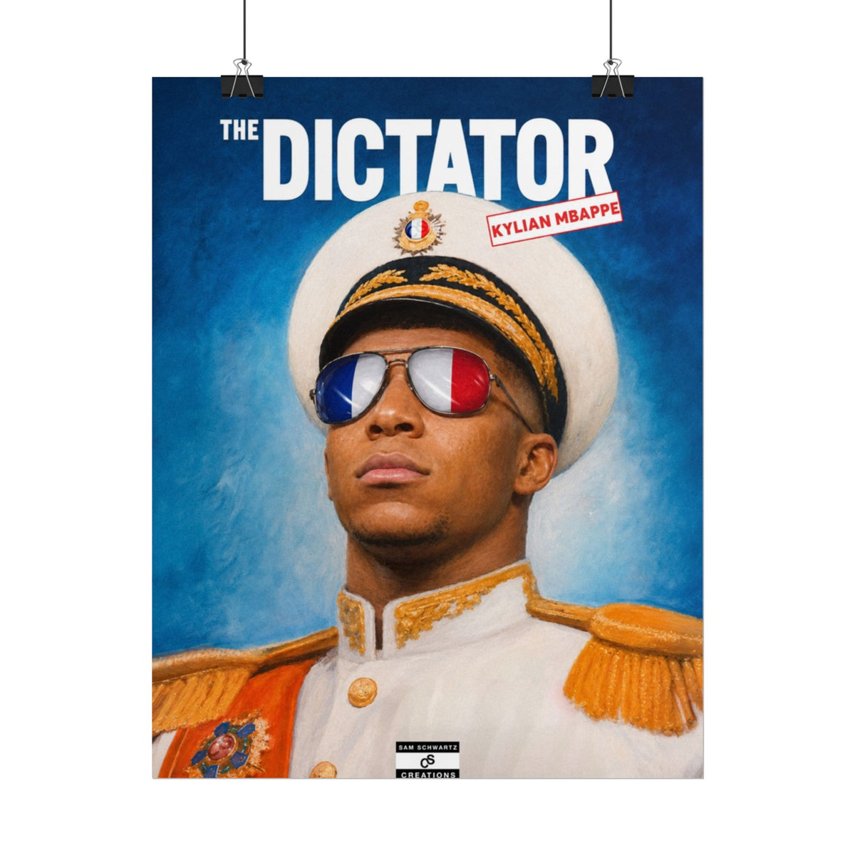 The Dictator Poster | Kylian Mbappé France Football Wall Art