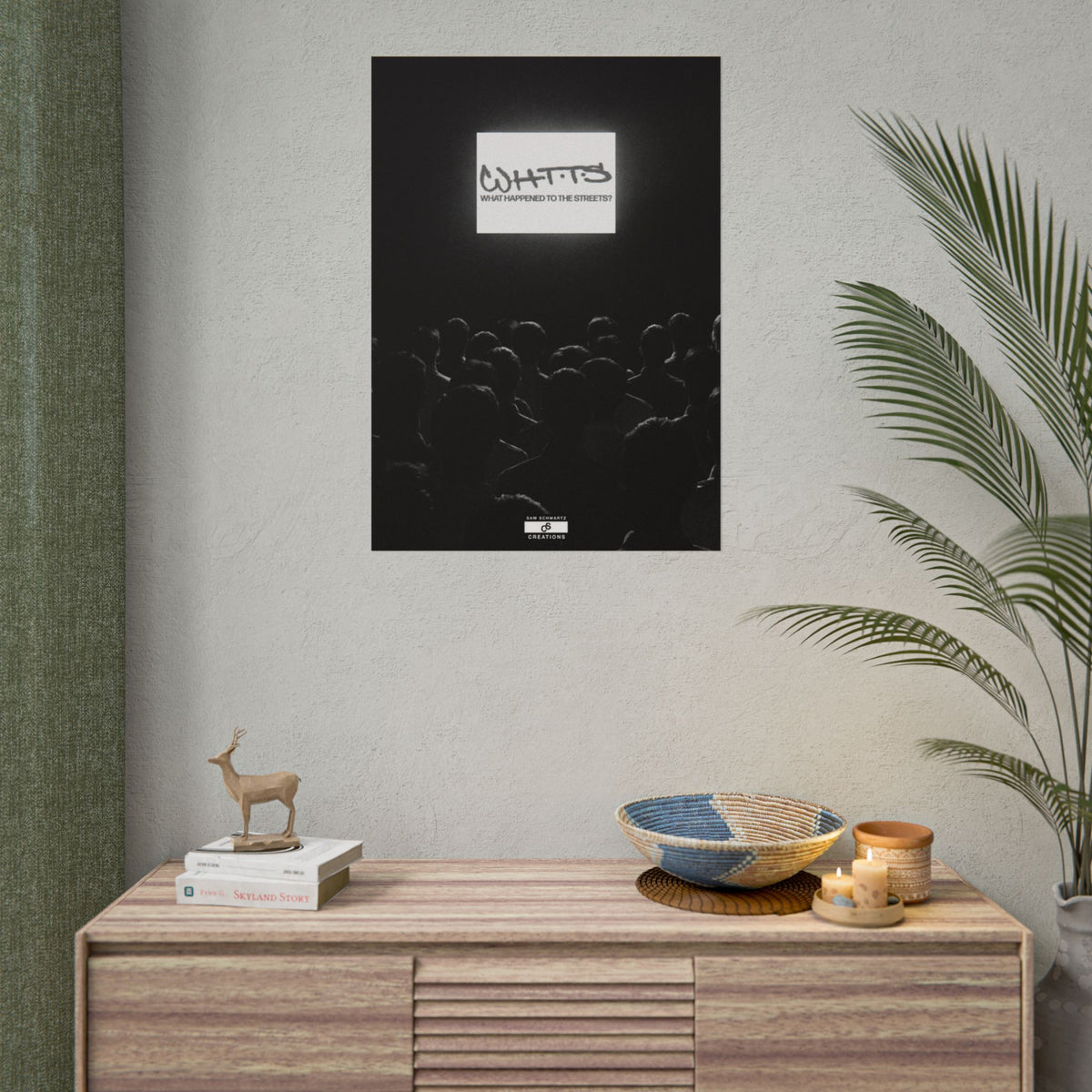 Street Crowd Poster | Underground Hip-Hop Wall Art