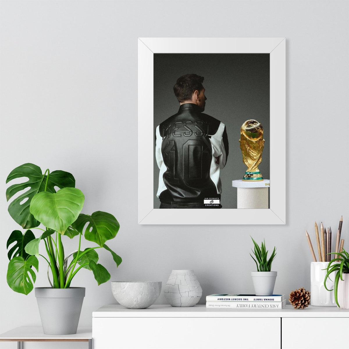 Messi X WC Framed Poster — Framed GOAT Wall Art