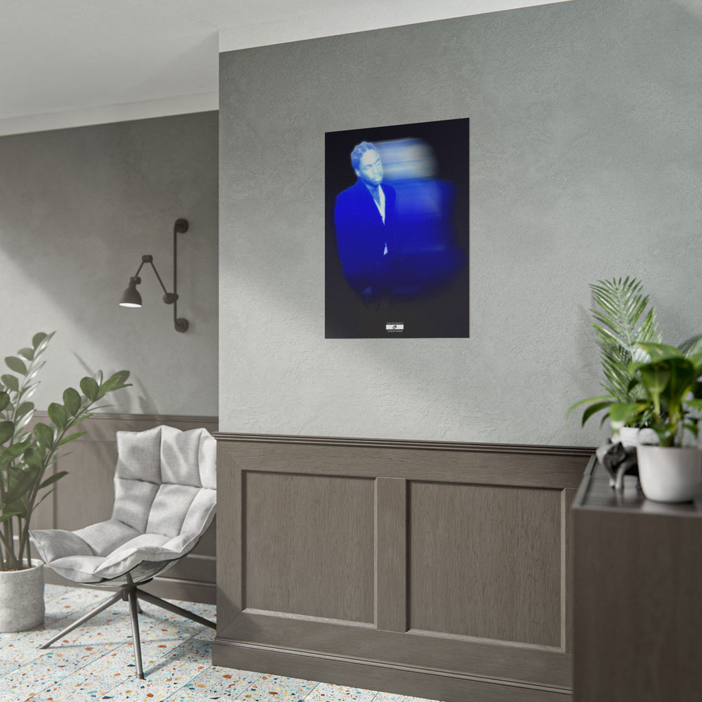 Blue Motion Poster | Contemporary Music Wall Art