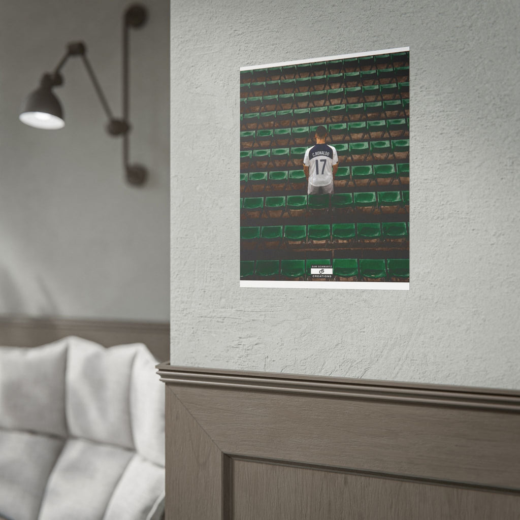 Before the Noise Poster | Young Cristiano Ronaldo Football Wall Art