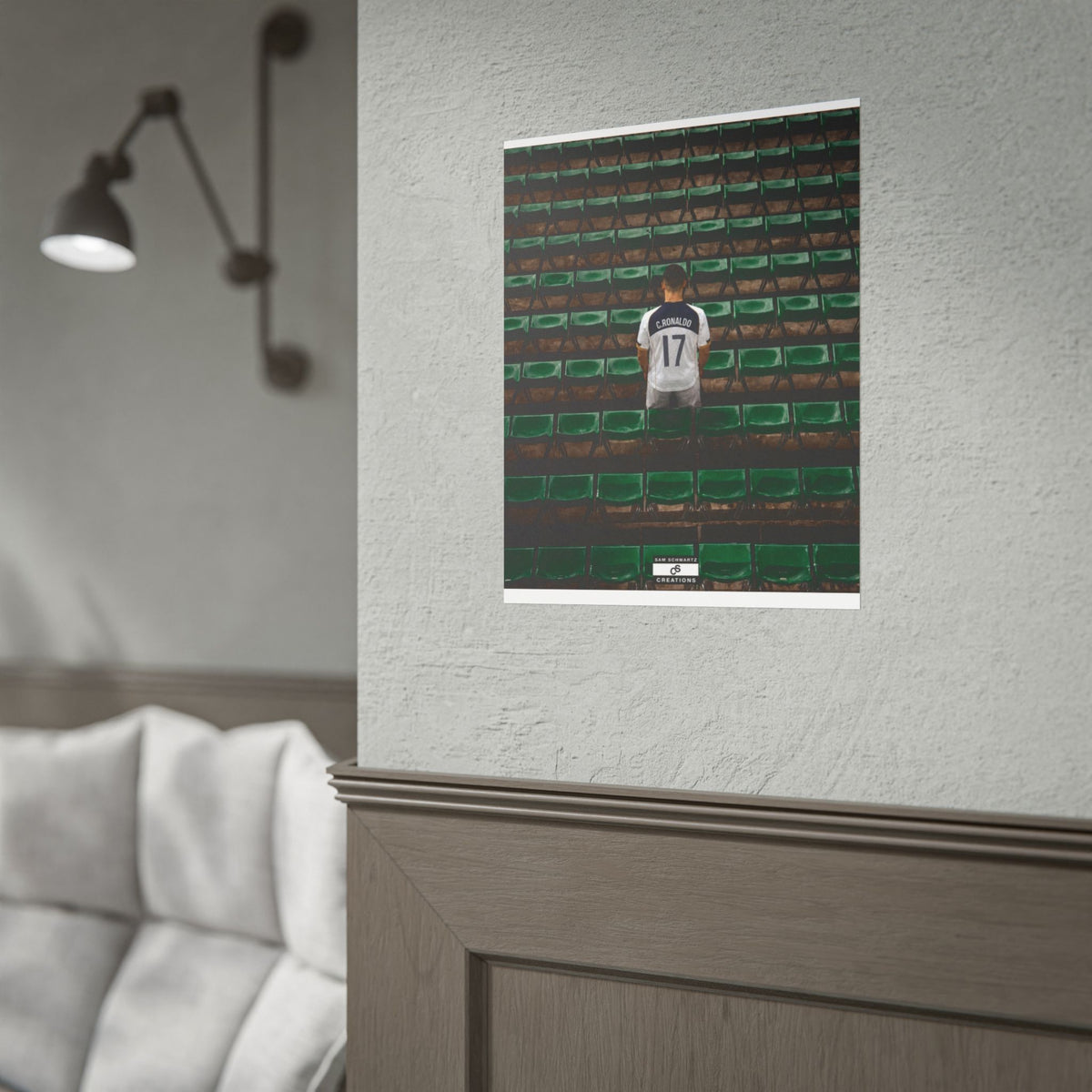 Before the Noise Poster | Young Cristiano Ronaldo Football Wall Art