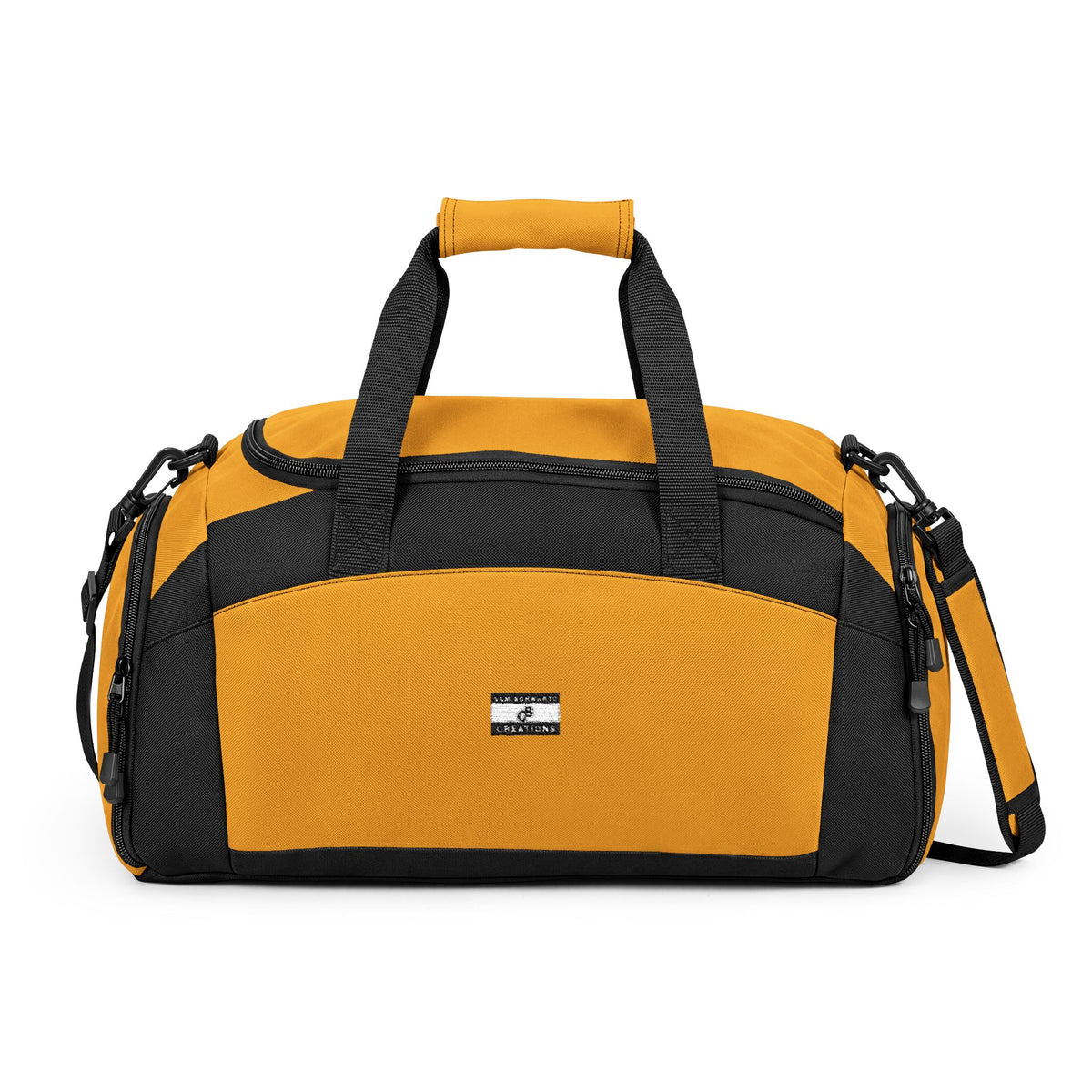 Sam Schwartz Creations Black Gym Duffel Bag — Durable Workout & Travel Holdall