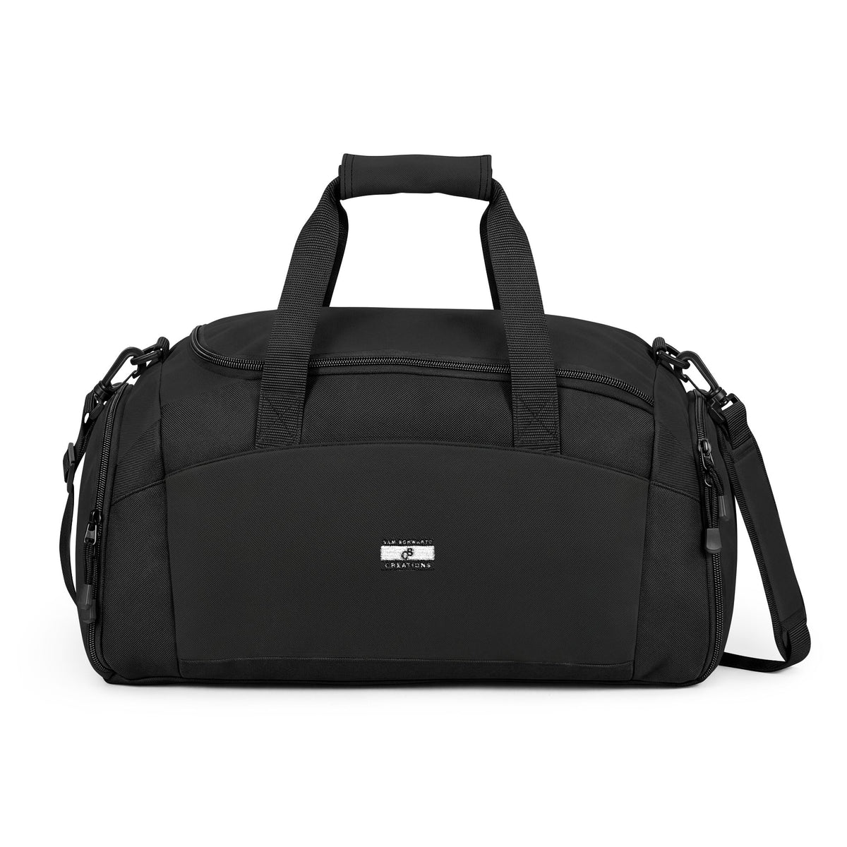 Sam Schwartz Creations Black Gym Duffel Bag — Durable Workout & Travel Holdall