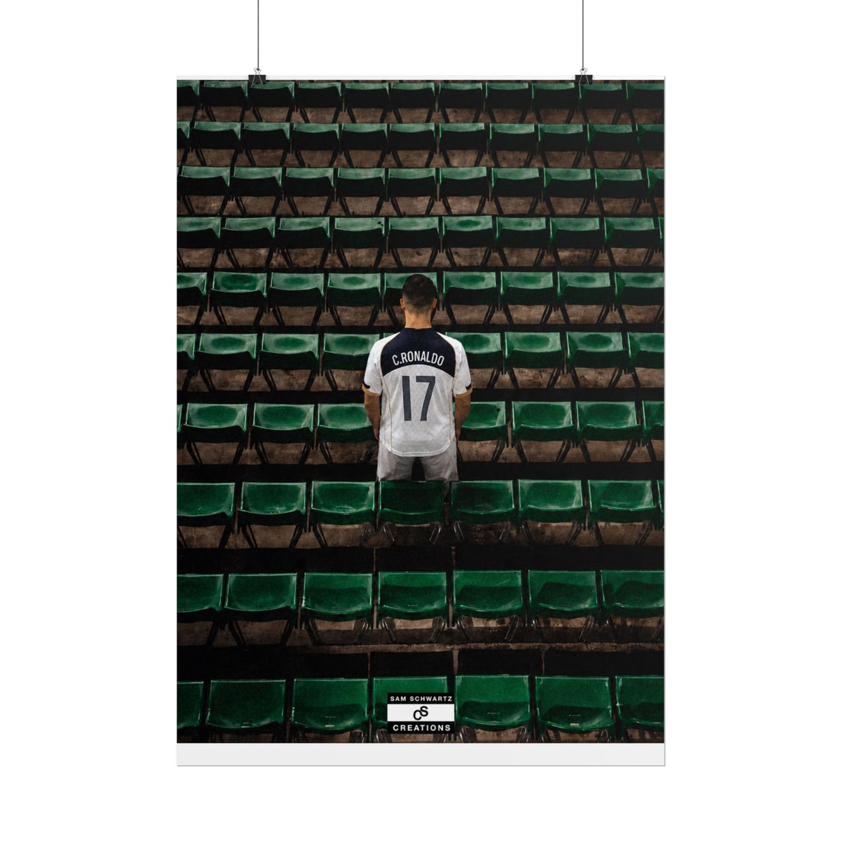 Before the Noise Poster | Young Cristiano Ronaldo Football Wall Art