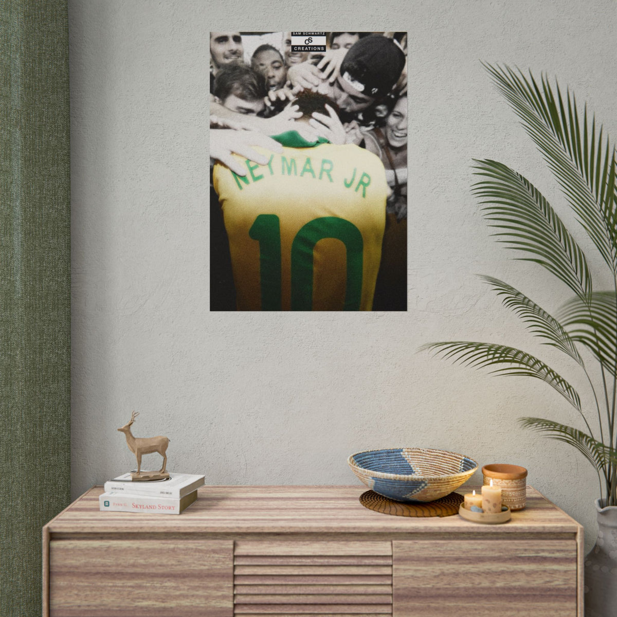 The People’s Number 10 Poster | Neymar Jr Brazil Football Wall Art