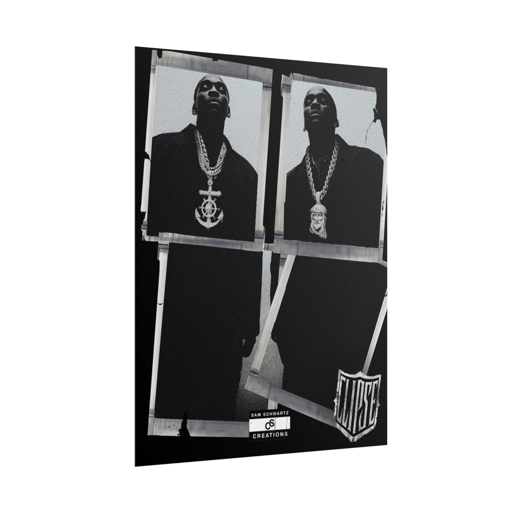 Clipse Chains Poster | Hip-Hop Portrait Wall Art