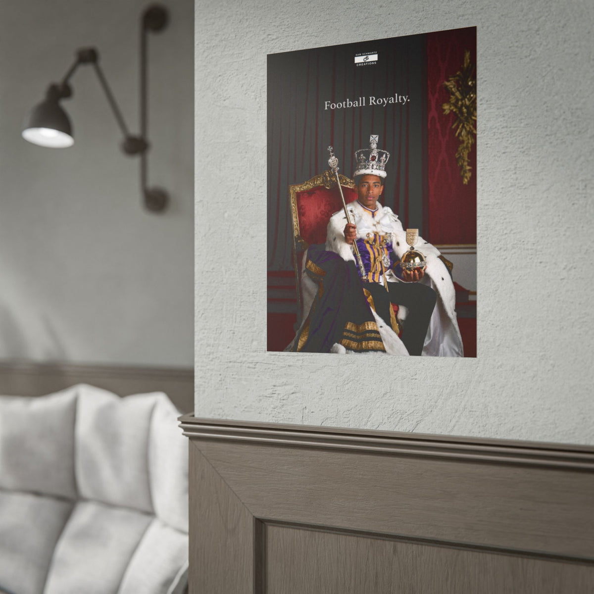 Football Royalty Rolled Poster
