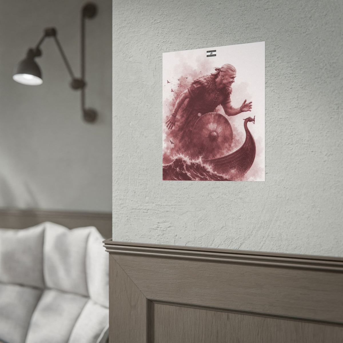 The Viking Poster | Erling Haaland Football Wall Art