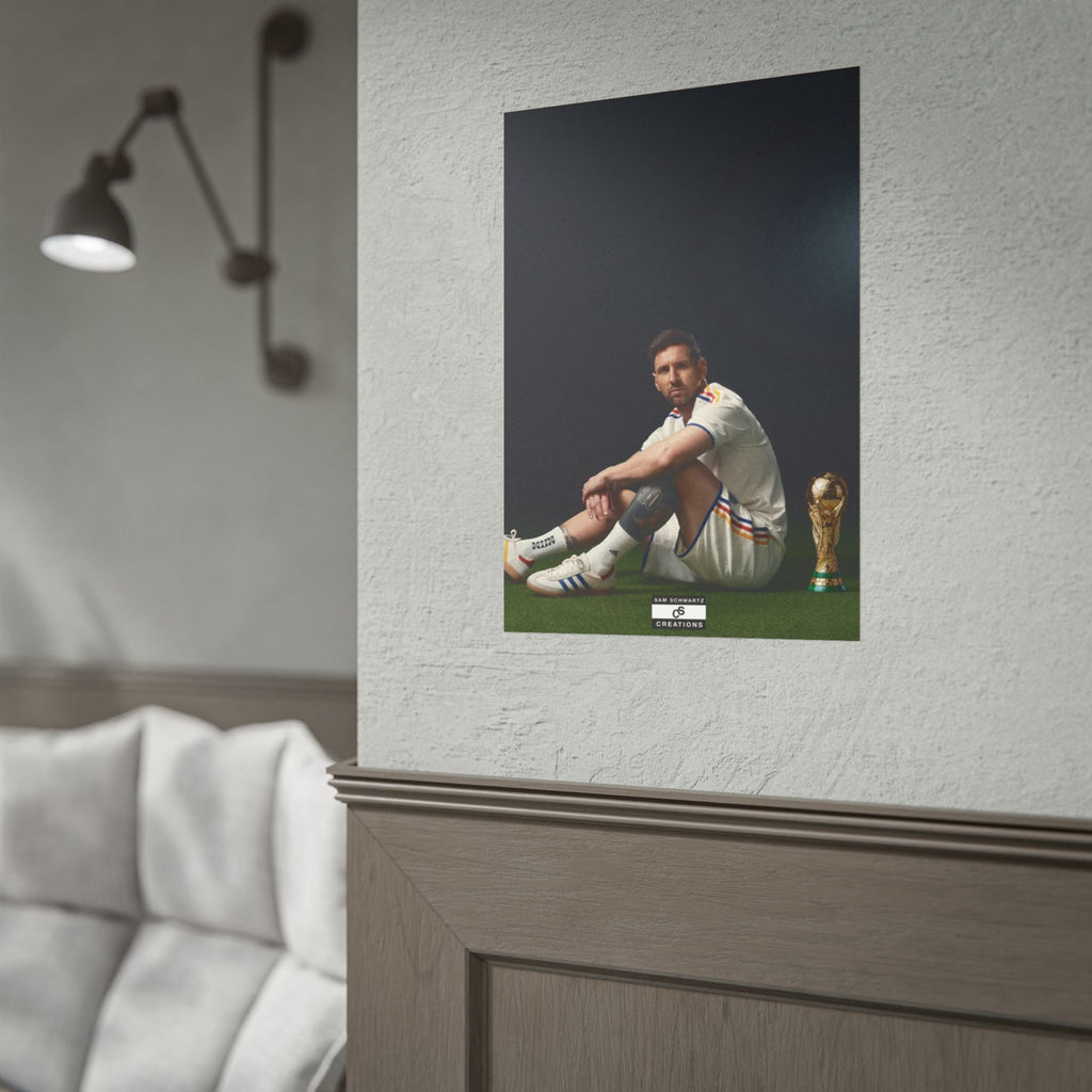 At the Summit Poster | Lionel Messi World Cup Wall Art