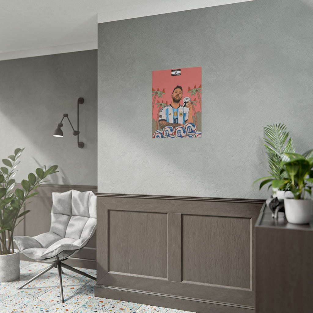 Fuel for Greatness Poster | Lionel Messi World Cup Football Wall Art
