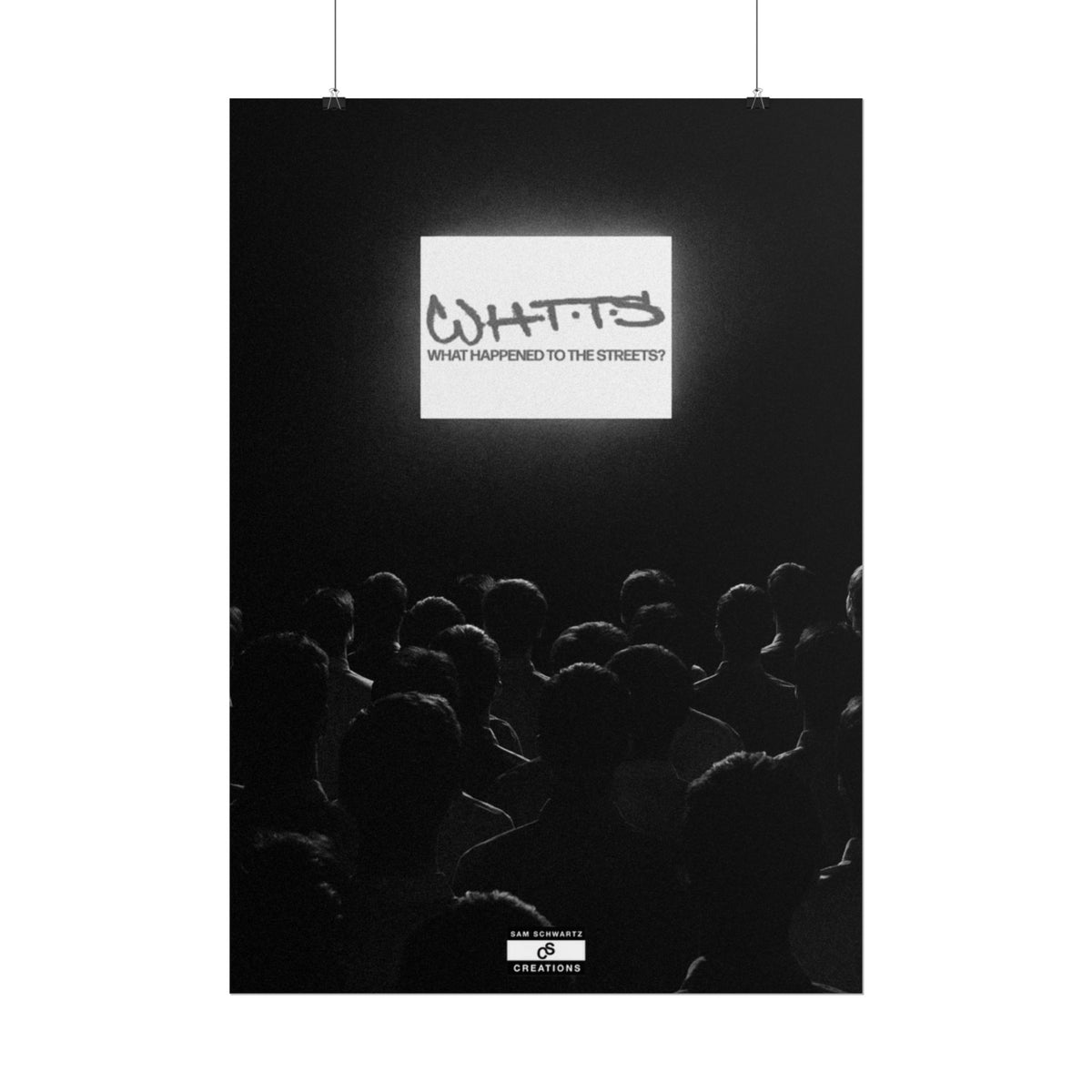 Street Crowd Poster | Underground Hip-Hop Wall Art