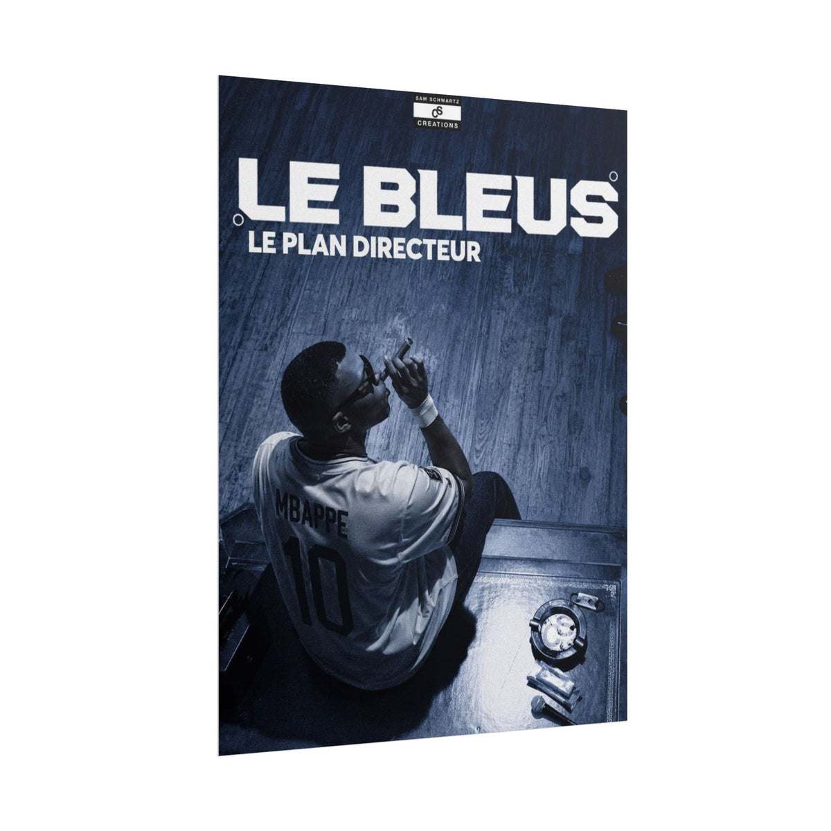 Le Plan Directeur Poster | Kylian Mbappé France Football Wall Art