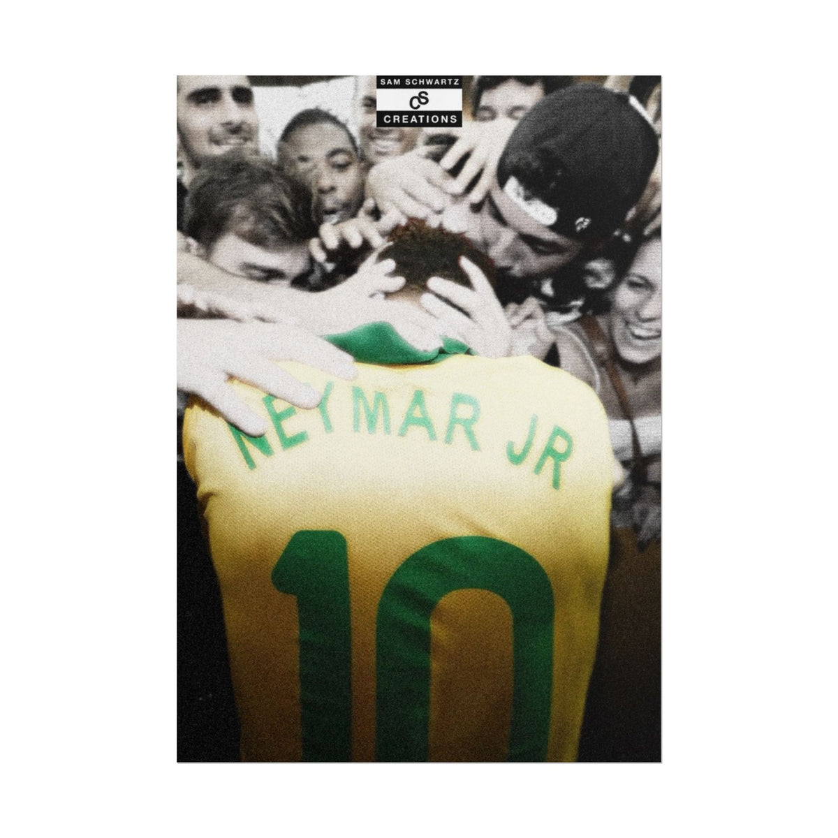 The People’s Number 10 Poster | Neymar Jr Brazil Football Wall Art