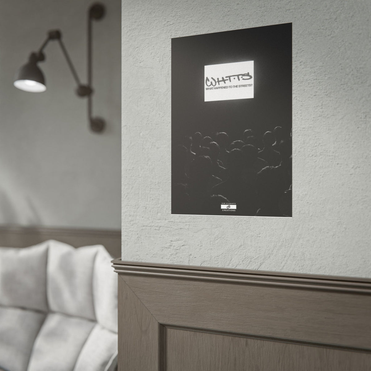 Street Crowd Poster | Underground Hip-Hop Wall Art