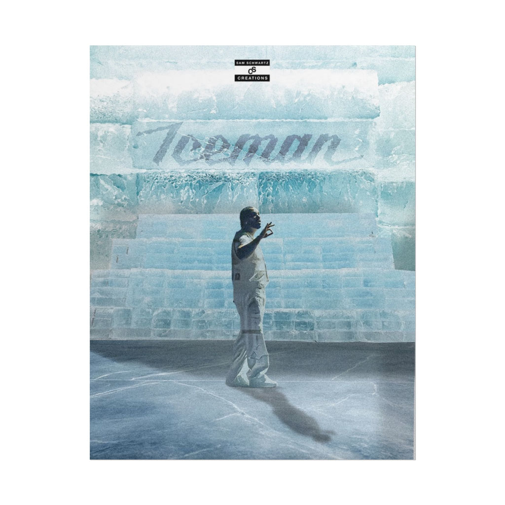 Cold Blooded Poster | Football Player Ice Chamber Wall Art