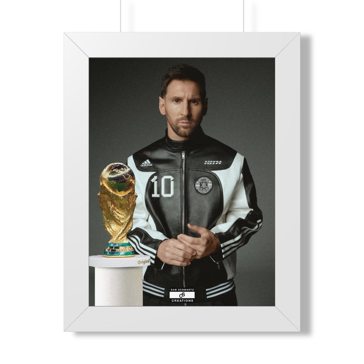 Messi x W.C Framed Poster — Framed GOAT Wall Art