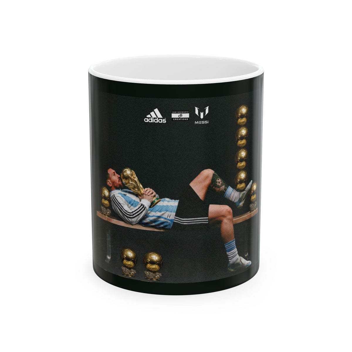 Soccer Champion Ceramic Mug — Relaxing Goalkeeper Design (11oz, 15oz)