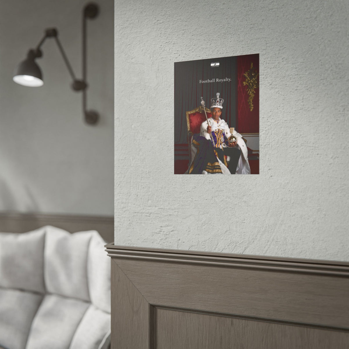 Football Royalty Rolled Poster