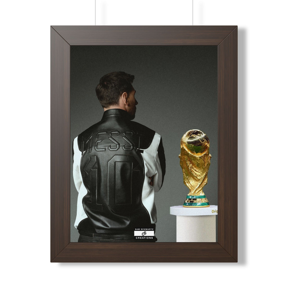 Messi X WC Framed Poster — Framed GOAT Wall Art
