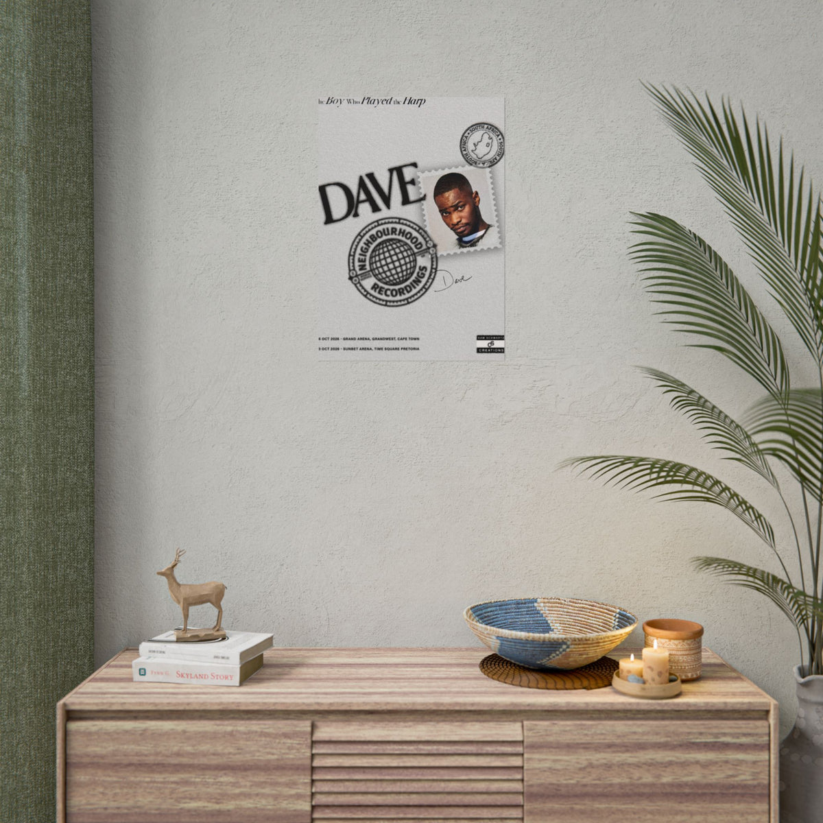 The Boy Who Played the Harp Poster | Dave South Africa Wall Art