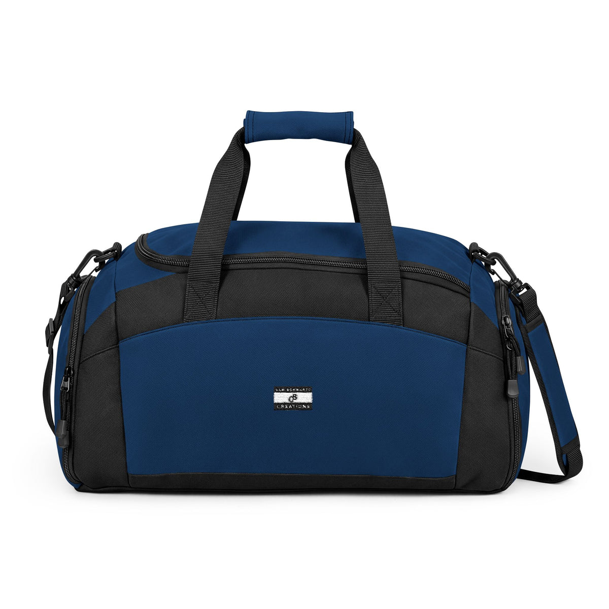 Sam Schwartz Creations Black Gym Duffel Bag — Durable Workout & Travel Holdall