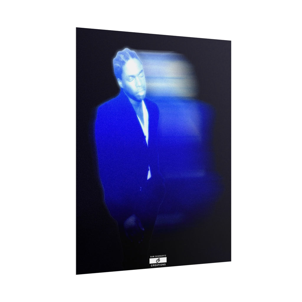 Blue Motion Poster | Contemporary Music Wall Art