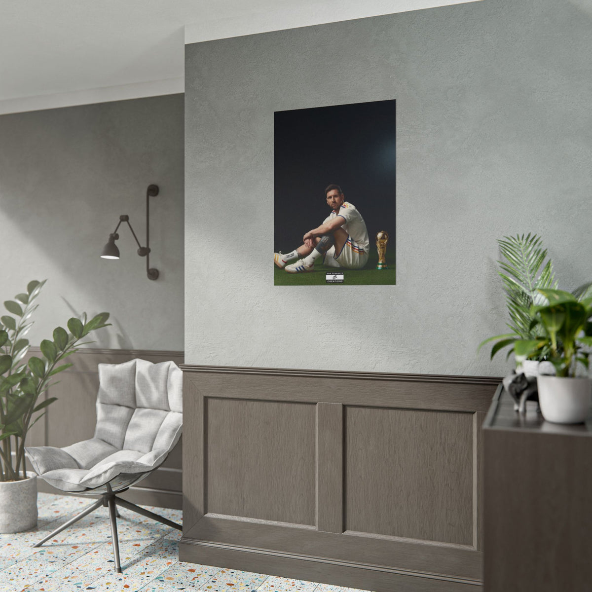 At the Summit Poster | Lionel Messi World Cup Wall Art