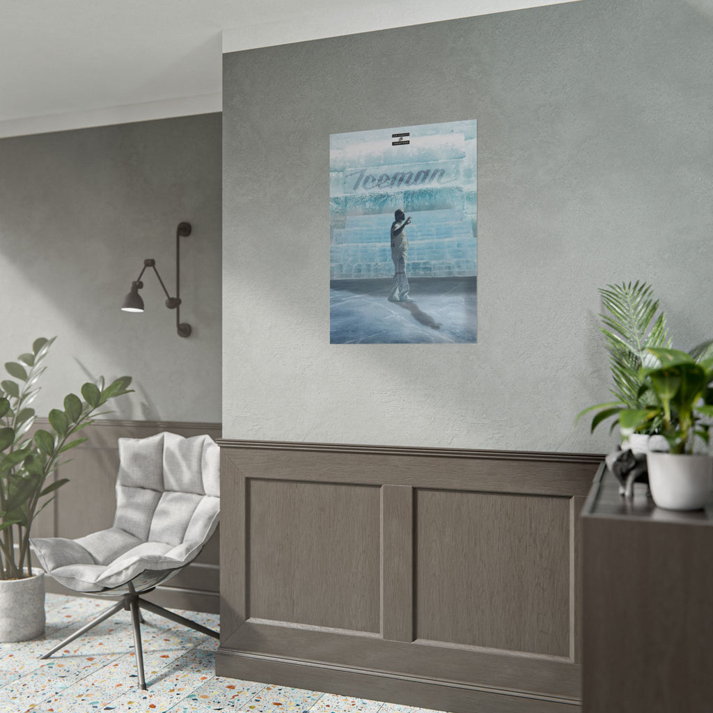 Cold Blooded Poster | Football Player Ice Chamber Wall Art