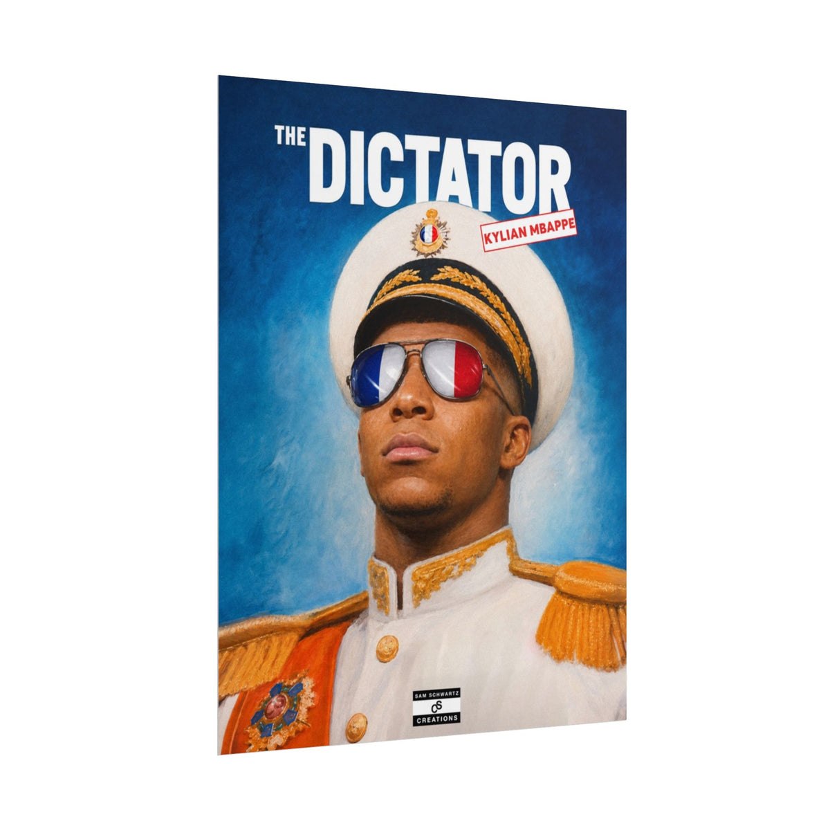 The Dictator Poster | Kylian Mbappé France Football Wall Art