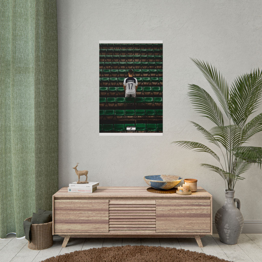 Before the Noise Poster | Young Cristiano Ronaldo Football Wall Art
