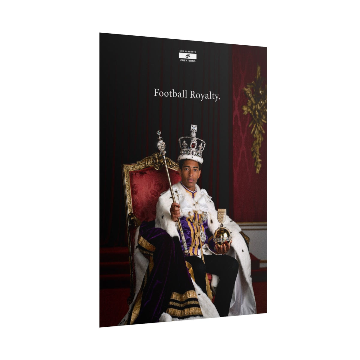 Football Royalty Rolled Poster