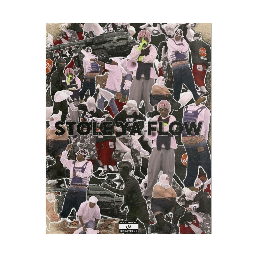 Stole Ya Flow Poster | Underground Hip-Hop Collage Wall Art