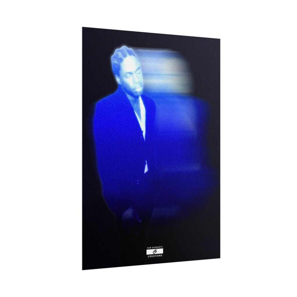 Blue Motion Poster | Contemporary Music Wall Art