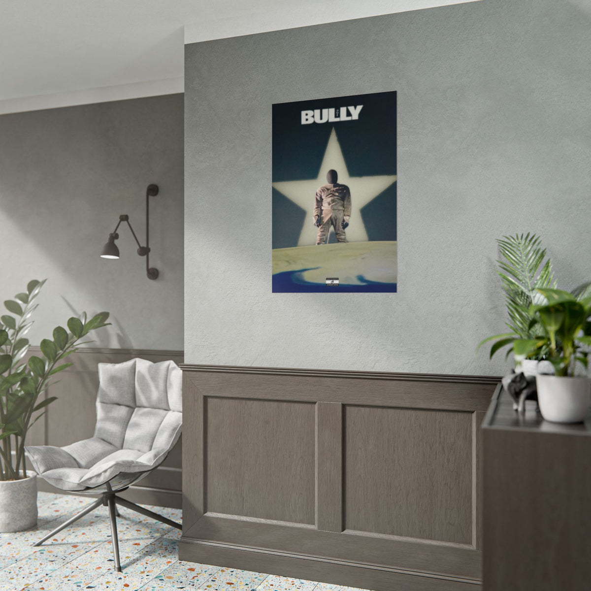 Bully Star Poster | Experimental Kanye West Music Wall Art