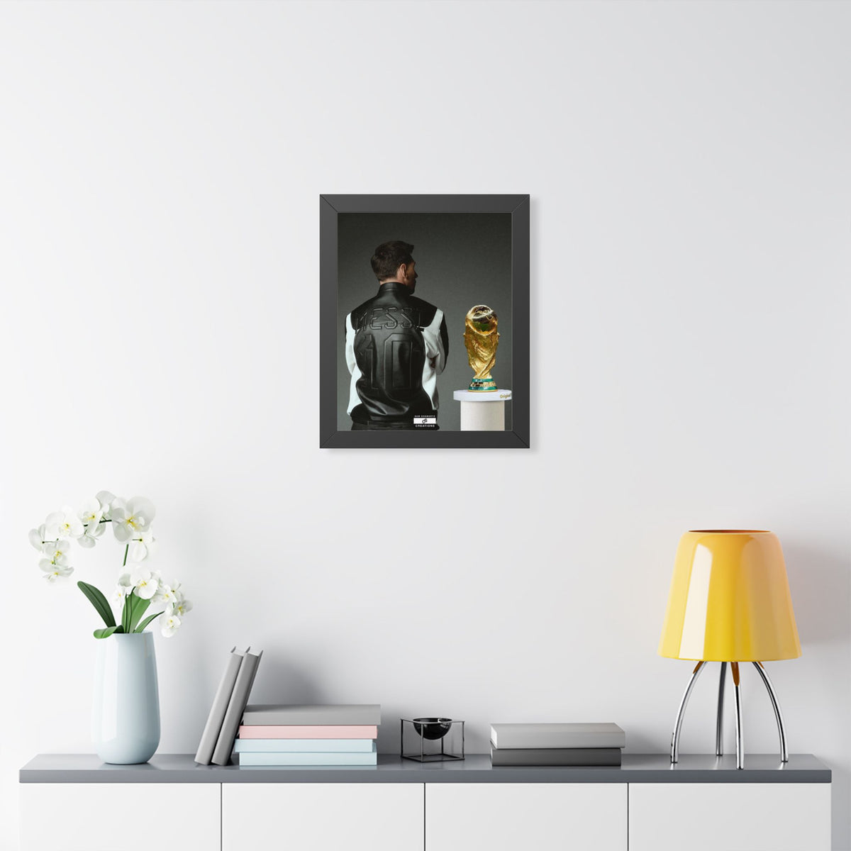 Messi X WC Framed Poster — Framed GOAT Wall Art