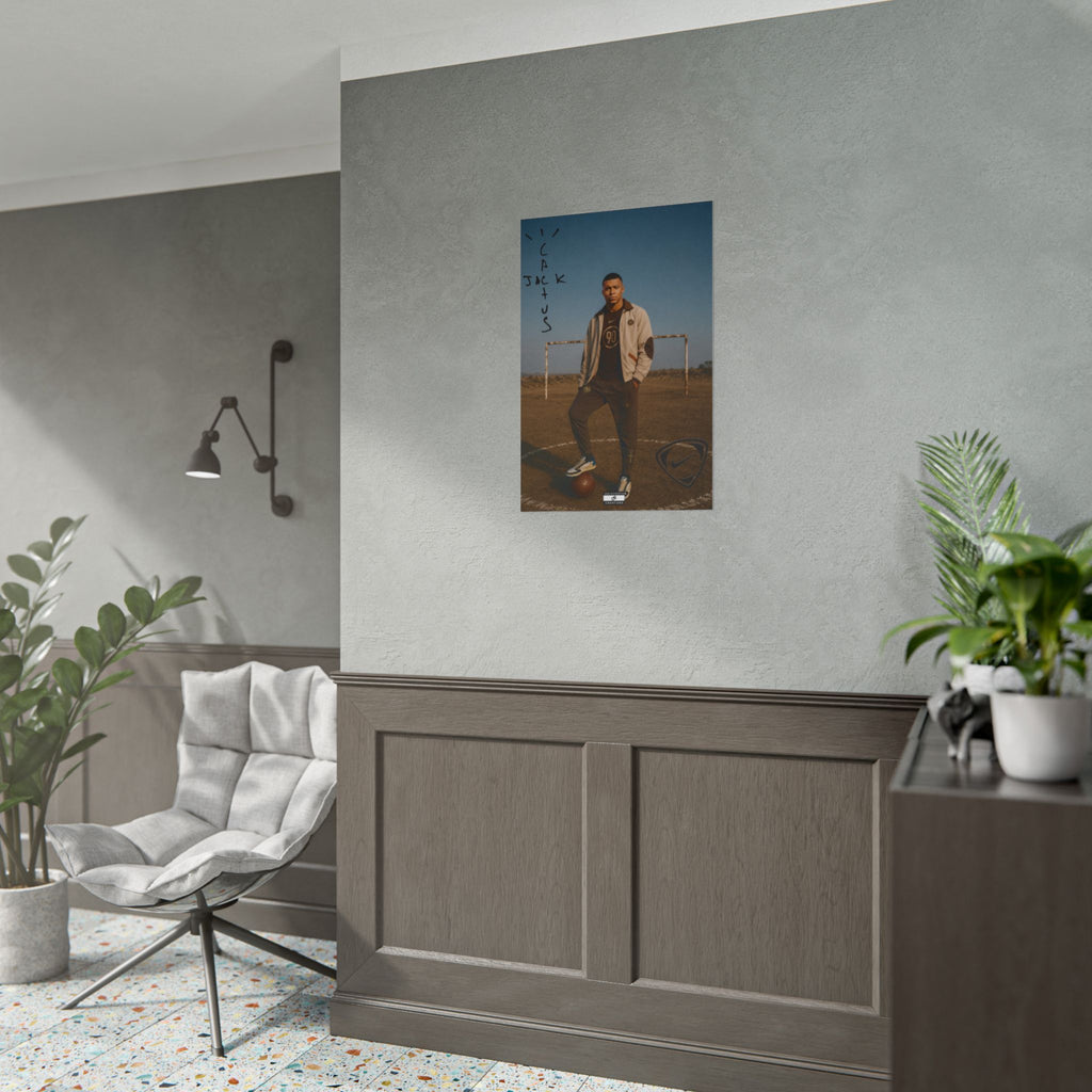 Cactus Jack 90 Poster | Kylian Mbappé Football Wall Art