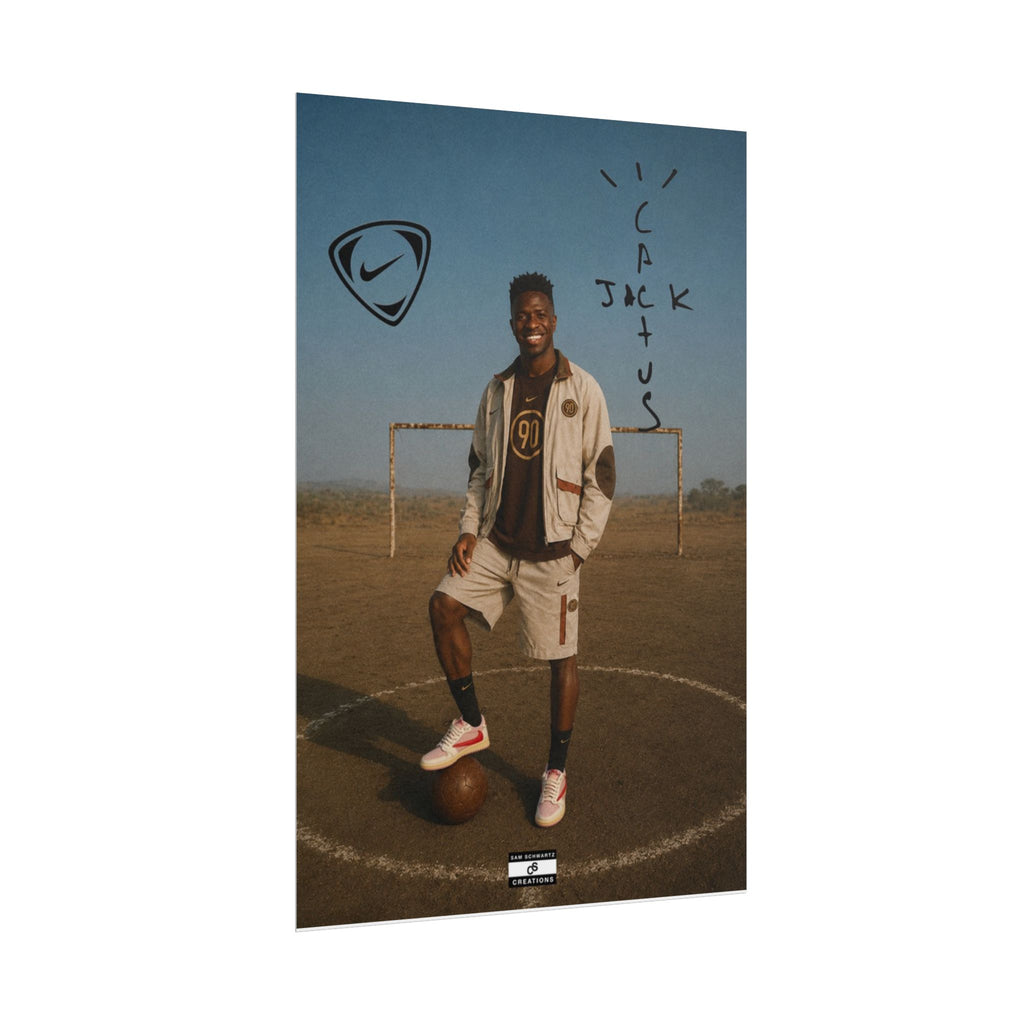 Cactus Jack 90 Poster | Vinícius Jr Football Wall Art
