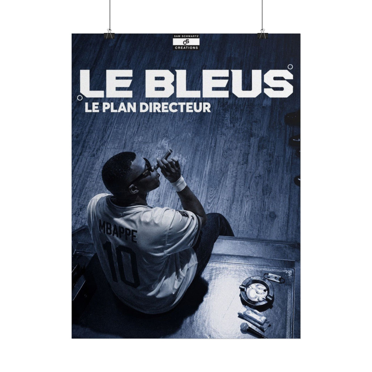 Le Plan Directeur Poster | Kylian Mbappé France Football Wall Art