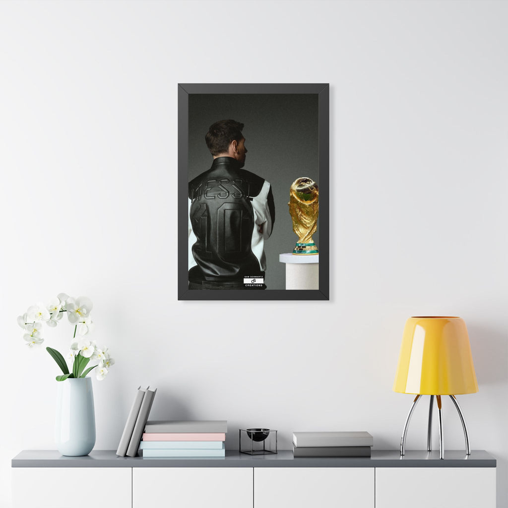 Messi X WC Framed Poster — Framed GOAT Wall Art