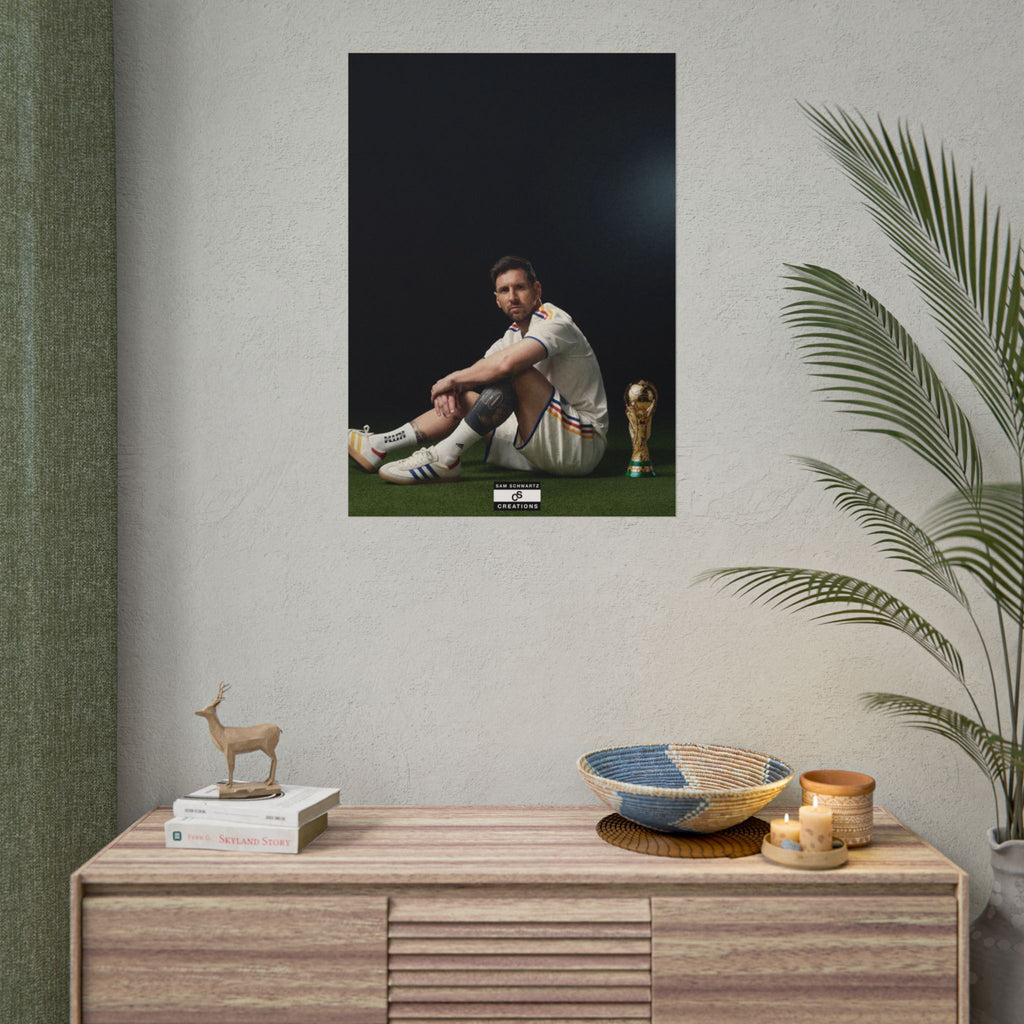 At the Summit Poster | Lionel Messi World Cup Wall Art
