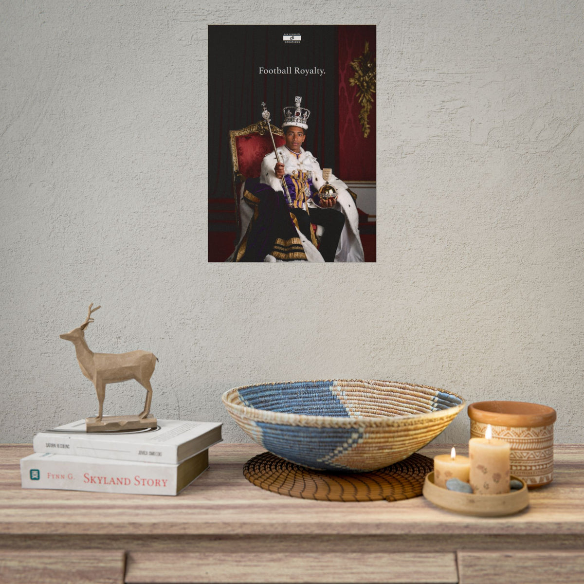 Football Royalty Rolled Poster