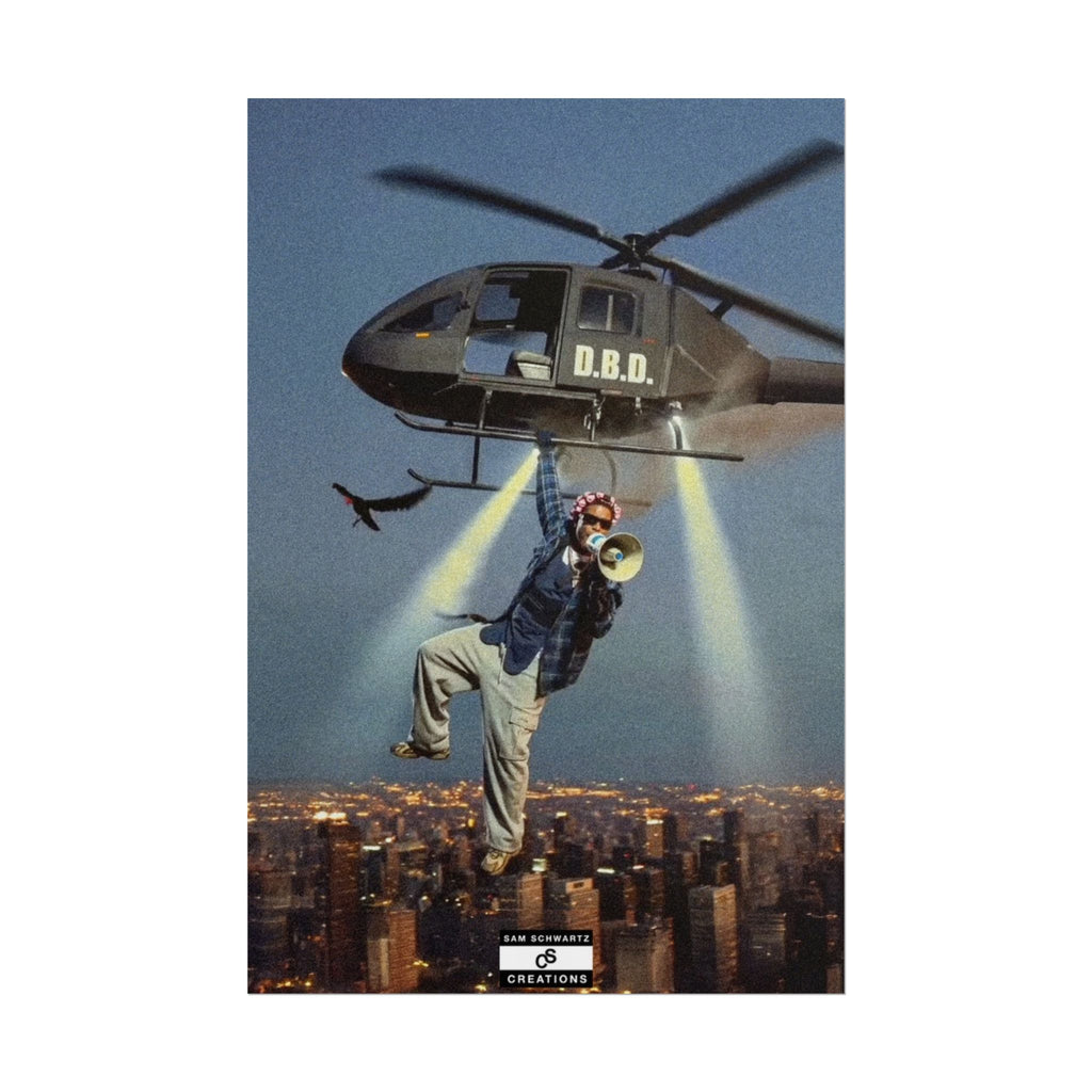 Don't Be Dumb Poster | Helicopter Music Culture Wall Art