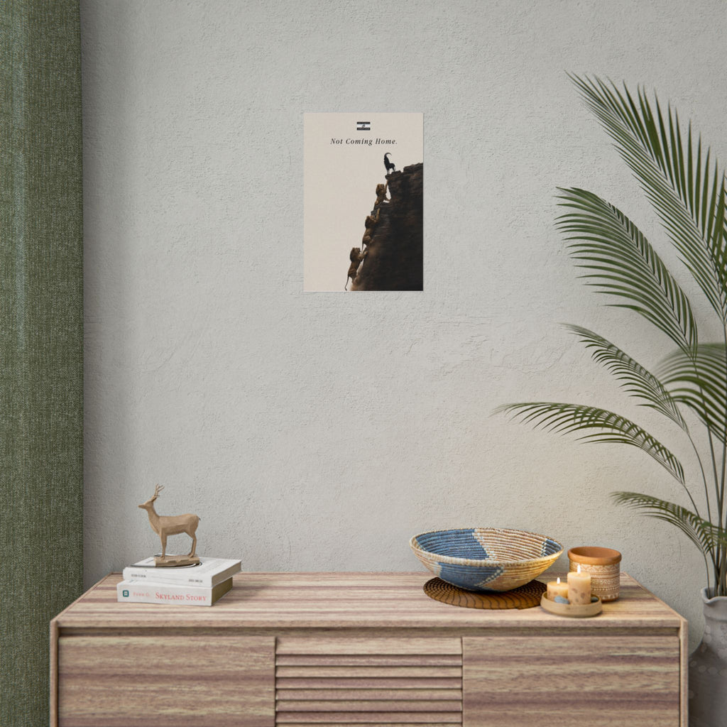 Not Coming Home Poster | England Football Lion and GOAT Wall Art