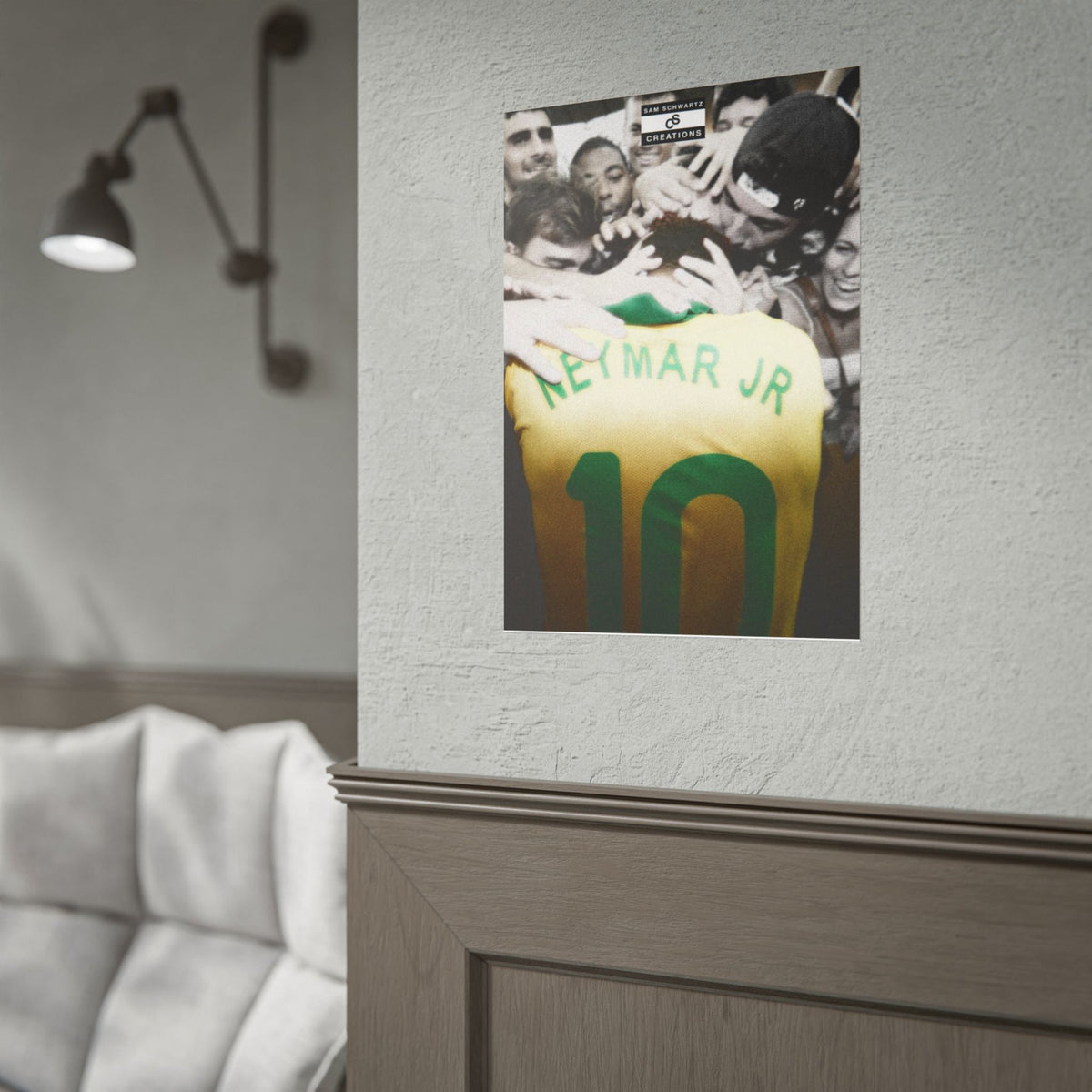 The People’s Number 10 Poster | Neymar Jr Brazil Football Wall Art